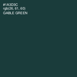#1A3D3C - Gable Green Color Image